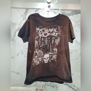 My Chemical Romance Acid Washed T-Shirt P2P 22 inches